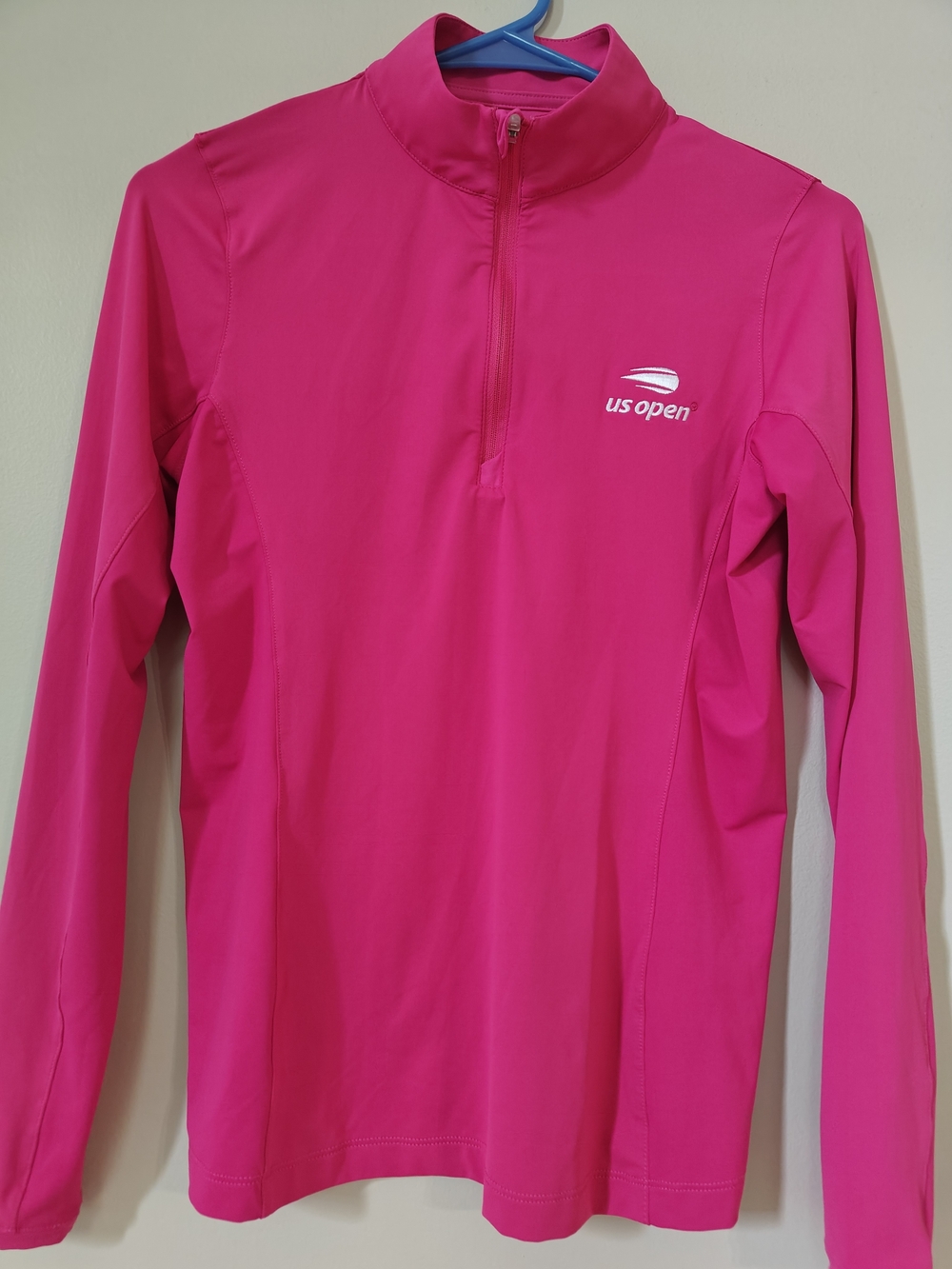 Peter Millar Girls Neon Pink Long-Sleeve Quarter Zip Top